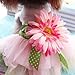 PanDaDa Dog Daisy Gauze Tutu Dress Skirt Pet Dog Cat Princess Clothes Bowknot Dress M