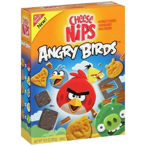Nabisco, Cheese Nips Angry Birds Cheddar Baked Snack Crackers, 10.5 Oz
