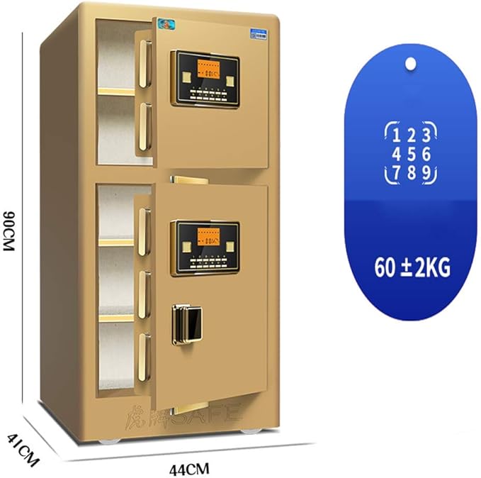 YLJYJ Caja Fuerte de Doble Puerta para Oficina en casa, Almacenamiento