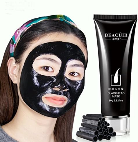 Blackhead Mask, RIUDA Black Mud Deep Cleansing Purifying Peel Off Facail Face Mask