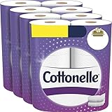 Cottonelle Ultra Comfort Toilet Paper with Cushiony CleaningRipples Texture, 24 Family Mega Rolls