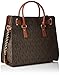 Michael Kors Large Hamilton Womens Handbag Tote Shoulder Bag Brown
