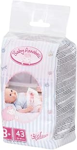 Baby Annabell Nappies Multicolour Small 5 Pack Fits 43 cm Dolls view 3