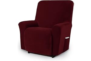 Asnomy Recliner Chair Covers Lazy Boy Recliner Covers with Pockets Stretch Velvet Couch Cover Slipcovers 1-Piece Furniture Pr