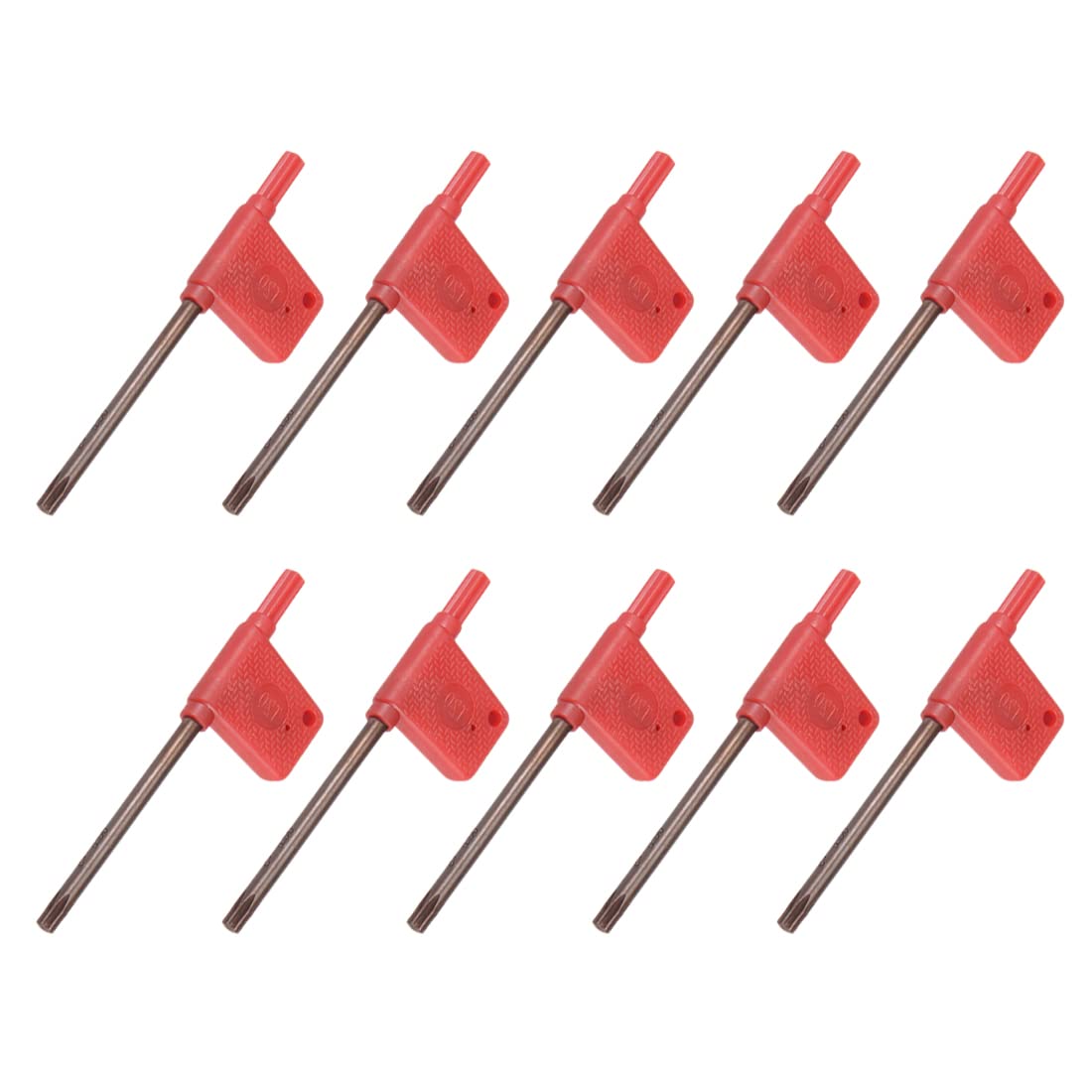 sourcing map Torx Screwdriver, T20 S2 Flag Handle Star Driver Key Wrench Spanner 10 Pcs