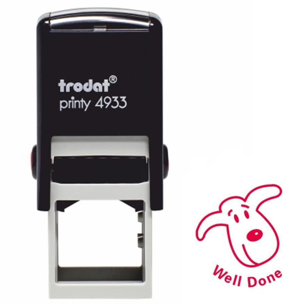 Trodat 61743 Classmates Education Stamp - Well Done, 23 x 23 mm