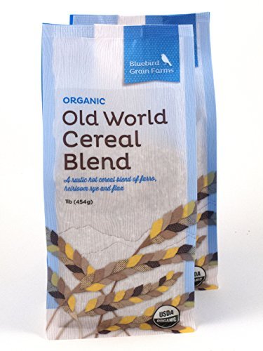 Certified Organic Heirloom Old World Cereal Blend of Emmer Farro, Flax and Rye Washington Pack of 2 454 g 16 oz each