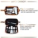 WANDF Large Premium Mens Vinyl Leather Toiletry Bag Dopp Kit, Perfect Travel Accessory