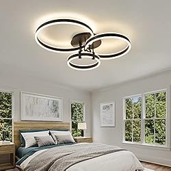 Modern LED Ceiling Light Black 110W Ultra Bright