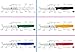 6 Piece Straight Paring Knife Set. Includes One Red, Blue, Yellow, Green, Black and White.NSF Certified, By ICEL.