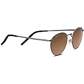 Serengeti 8928 Hamel Round Sunglasses, Brushed Bronze - Mineral Polarized Drivers Gold