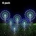 Solar Firework Light, 105 LED Multi-Color Outdoor Firework Solar Garden Decorative Lights for Walkway Pathway Backyard Decoration Parties (6 Pack)