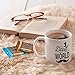 MAUAG Fathers Day Gifts Funny Mustache Dad Coffee Mug from Daughter or Son, NO.1 Dad in the World, Best Birthday Gifts for Dad Father Cup White, 11 Oz