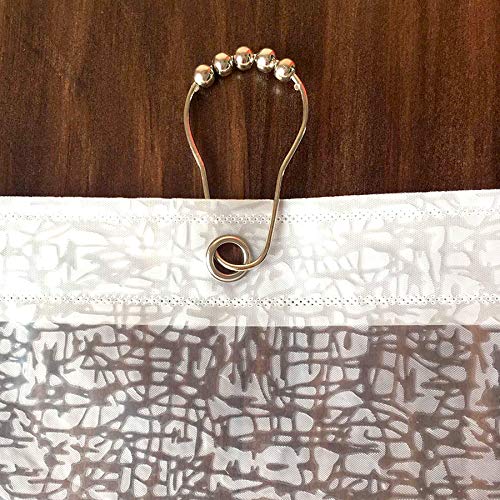 YISURE Shower Curtain Set for Bathroom Tub All Wrap Around Waterproof