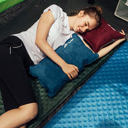 SEMOO Camping Pillow/Inflatable Air Pillow- Self Inflating, Compressible for Camping, Backpacking and Travel - Thumbnail 3