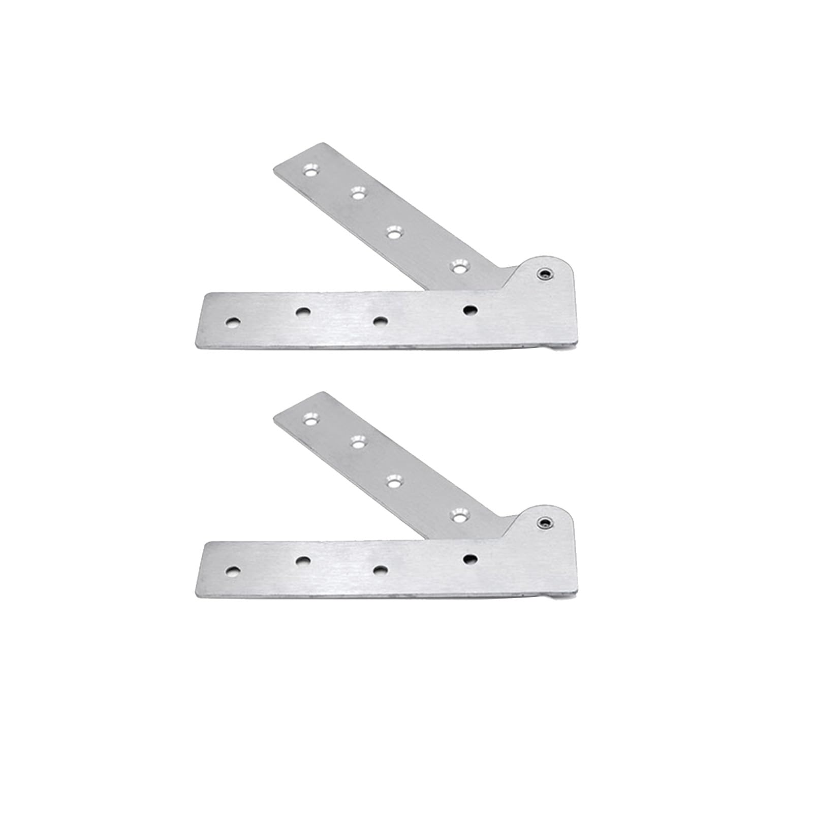 2 Sets 360 Degree Rotatable Pivot Hinge Stainless Steel Hidden Door Pivot Hinge Concealed Rotating Door Hinge for Door Window Cabinet (150 x 50 mm)