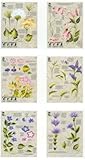 Donna Dewberry One Stroke Reusable Reversible Painting Teaching Guides Paint Worksheet Wildflowers  Flowers Pack Supplies Set 3 Double Sided Plastic Coated Practice Sheets