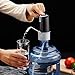 WORTHBUY Water Bottle Pump, Portable Electric Drinking Water Pump Dispenser for Universal 5 Gallon Bottle and Other Standard Size, USB Charging(Black)