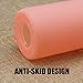 Bonison Novelty Durable Glass Water Bottle with Colorful Soft Silicone Sleeve (14 Ounce, Peach)