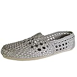 TOMS Womens Woven Classics Slip On Alpargata Flat