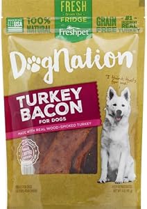 Deli Fresh Pet Food 518030 Dogs Nation Turkey/Bacon Treats For Pets, 3-Ounce