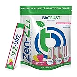 BioTrust Zen-Zzz Relaxing Magnesium Powder | Anti-Stress & Anti-Worry Beverage | Fast Feelings of Calm & Serenity Anytime, Anywhere | Naturally Flavored Raspberry Lemonade | 20 Stick Packs | 190g