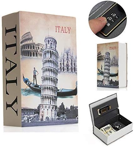 Abester Security Diversion Secret Hidden Book Safe with Combination Lock for Cash Jewelry Dictionary Diversion Book Portable Safe Box