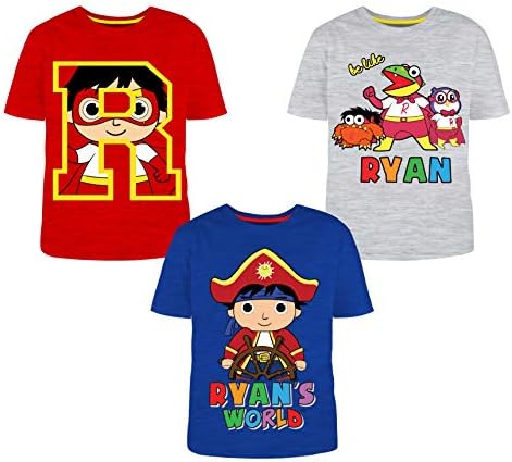 Ryan's World 3 Pack T-Shirts: Amazon.sg 