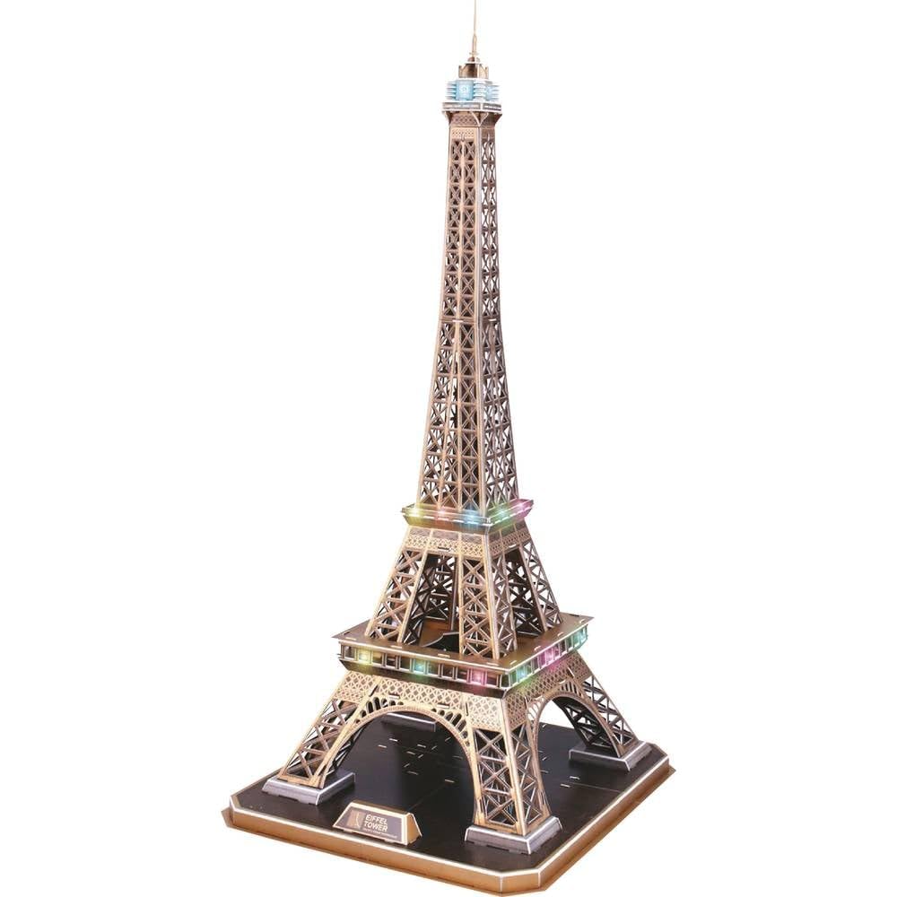 Revell 3D Puzzle 00150 Eiffel Tower - LED Edition 84 Pieces, Highly Detailed, Stunnning Light Effects, 84cm in Length, Fun & Easy to Build