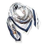 100% Silk Scarf Lightweight Fashion Nautical Marine Square Scarf Shawl Wraps 100% Silk Scarf Lightweight Fashion Nautical Marine Square Scarf Shawl Wraps