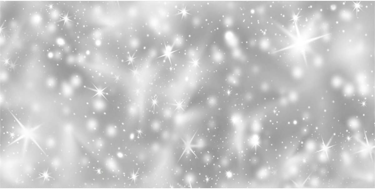 Amazon Com Lfeey 15x8ft Glitter Bokeh Halo Backdrop Snowflake