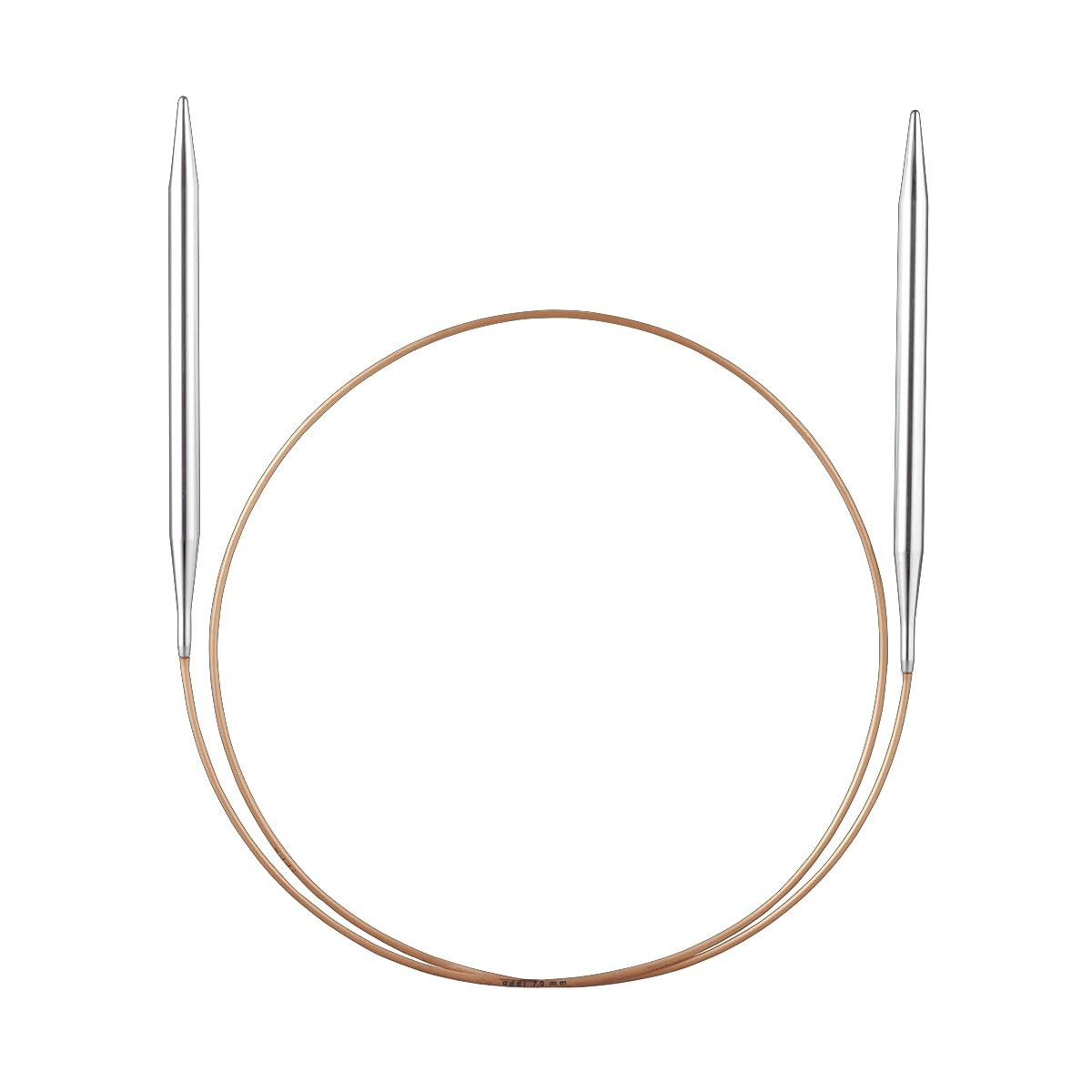 Addi Circular Extra Long Knitting Needles 200cm 2.0mm, Brass Nickel-Plated, 2mm