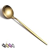 Matt Gold Dinner Spoons 6 Piece, 8.1'' Stainless