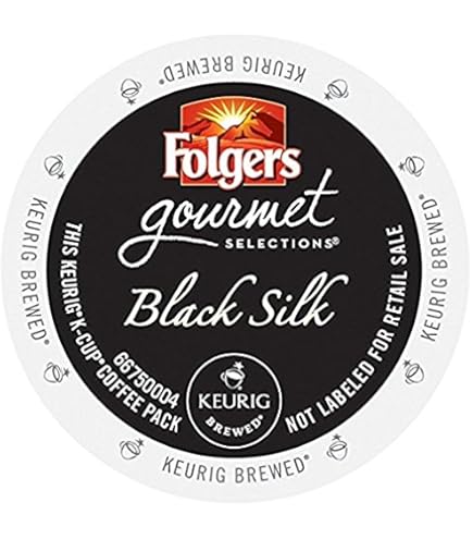 Amazon.com: Folgers Black Silk K-Cup for Keurig Brewers, 96 Count : Grocery  & Gourmet Food