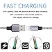 iPhone Charger,3 pack (6FT) Nylon Braided lightning Cable Syncing and Fast Cord（Gray)