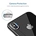 iPhone X Case, Fnova Ultra Thin and Slim Hybrid Protective Clear Case, [Shock Absorption] TPU Bumper Cushion & Scratch Resistant PC Cover 5.8 inch Apple iPhone X/iPhone 10 (Black)