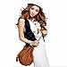 OVERMAL Women Leather Messenger Hobo Bags Handbag Shoulder Bag Tote Purse (Brown)