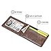 GintaXen Ultra Slim Mini Size Wallet ID Window Card Case with RFID Blocking - Coffee