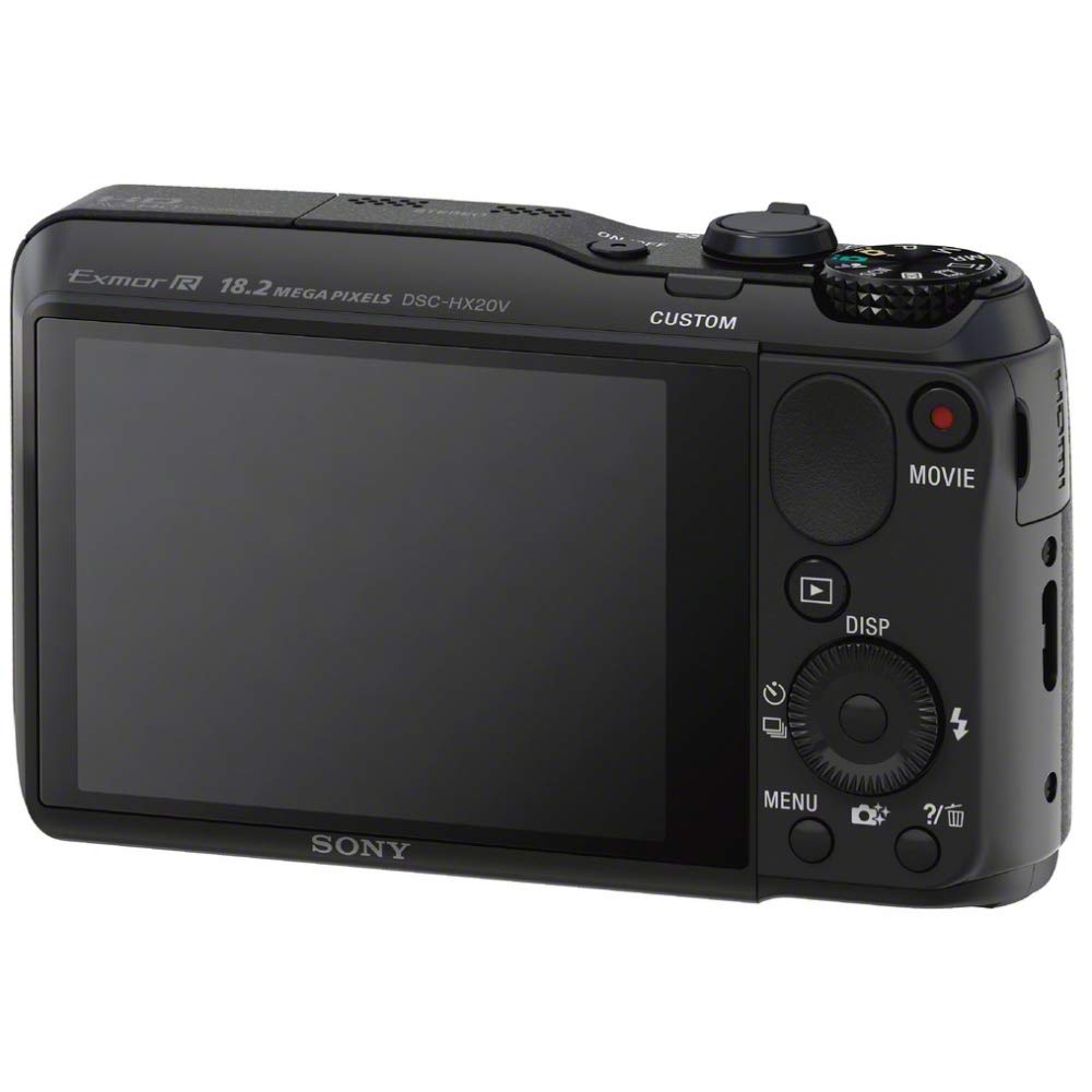 Sony Cyber-shot DSC-HX20V 18.2 MP Exmor R CMOS Digital Camera with 20x Optical Zoom and 3.0-inch LCD (Black) (2012 Model)