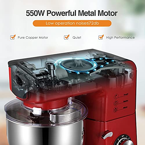 Stand Mixer, OSTBA 550W 8 Speeds 5.5QT Electric Kitchen Mixer, Dough
