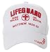 Artisan Owl LIfeguard: Mine Walk on Water Matthew 14:25-33 Hat - Religious Christian Gift -100% Cotton Embroidered Cap (White)