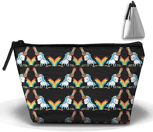 Unicorns Chainsaw Rainbow Zipper Closure Pouch Travel Multi-functional Cosmetic Bags