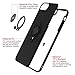 DESOF iPhone 8 Case/iPhone 7 Case with Ring Holder Kickstand Function, iPhone SE (2020) case, 360 Degrees Rotating Ring Holder Grip Case Ultra Slim Thin Hard Cover for iPhone SE/8/7(4.7inch) (Black)