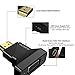 VicTsing V2.0 HDMI to VGA Converter Adapter with Mirco USB Charging Cord for PC, Laptop, Other HDMI Input Devices. Black