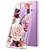Galaxy S9 Plus Case,Samsung Galaxy S9 Plus Case with Flower,LUOLNH Slim Shockproof Clear Floral Pattern Soft Flexible TPU Back Cover for Samsung Galaxy S9 Plus 2018(Clear)