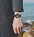 Watch Mens Quartz Analog Stainless Steel Waterproof Chronograph Date Casual Business Six-pin Week Wristwatch (Black)