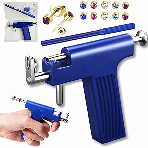 Piercing Gun, Ear Piercing Tool Kit, Reusable Body Nose Navel Piercing