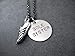 SOLE SISTER Necklace - Pewter Running Shoe Charm with Hand Stamped Round Nickel Silver Charm on 18 inch Gunmetal Chain - Handmade Runner Jewelry