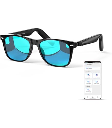 Smart Glasses With Bluetooth Audio & Polarized Lenses - Open-Ear Headphones For Sports & Driving