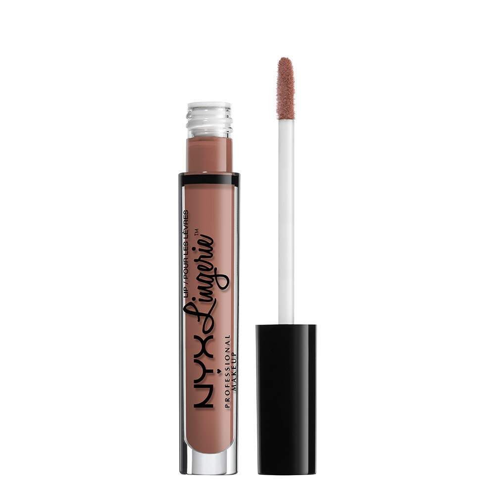 NYX Professional Makeup Lip Lingerie Liquid Lipstick, Creamy and Matte Finish, Long Lasting, Vegan Formula, Shade: Cashmere Silk
